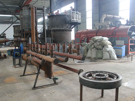 palm kernel shell carbonization machine