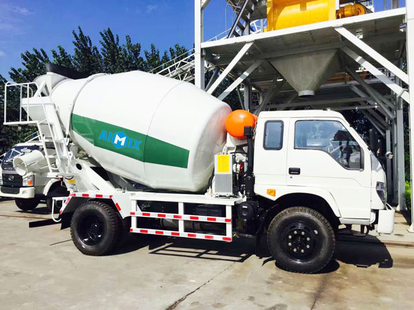 small concrete truck